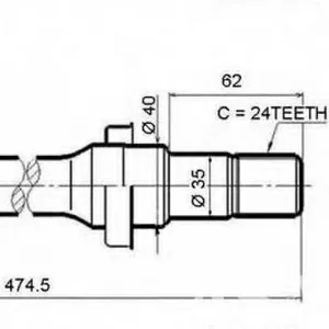 4303033051 Новое ШРУС внутренний Toyota Camry 40 2004 год 