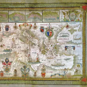 Элитный подарок - Карта Портолан Франческо Олива 1662