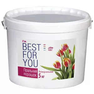 Универсальный стиральный порошок Best For You (5 кг.)