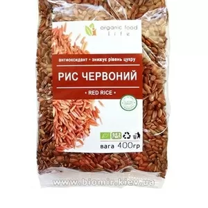 Рис красный цельнозерновой Organic food life 400 грамм