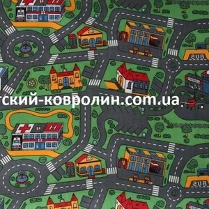 Ковролин с дорогами City Life. Покрытие детское на пол