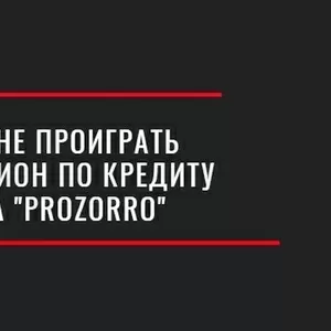 Сопроводим аукцион по продаже вашего кредита на «PROZORRO»