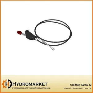 Кабель дистанционного управления включения КОМ (трос с рычагом) Hyva 