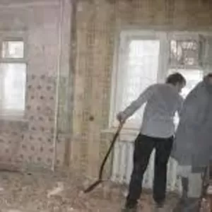 Демонтаж стен,  пола,  штукатурки,  плитки,  Вывоз стройму