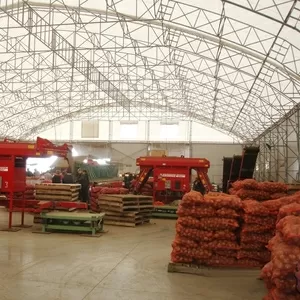 Ангары для хранения картофеля под ключ в Украине,  строительство.