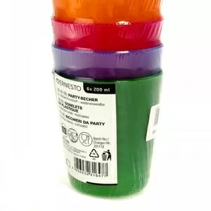 Набор пластиковых стаканов (6 шт.),  разноцветный