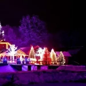 Новогоднее освещение,  гирлянды,  иллюминации в Киеве 