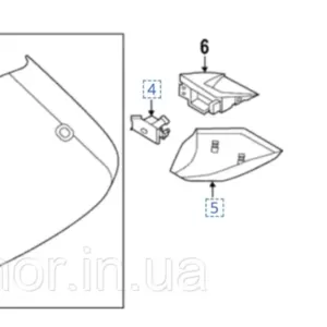 Скло кришки багажника камерf Nissan Ariya (22-) 90300-5MS0C 