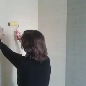 Поклейка обоев в Киеве цена 