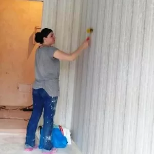 Поклейка шпалер Оболонь Троещина Дарниця Позняки 