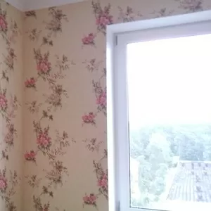 Поклейка шпалер Теремки Борщагівка Деміївка 