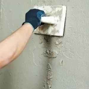 Шпаклевка стен потолка Поклейка обоев 