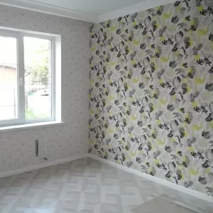 Поклейка шпалер Шпаклівка стін Фарбування 