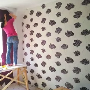 Поклейка обоев в Киеве и пригороде 