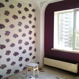 Поклейка обоев профессионально недорого 