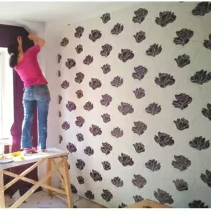 Поклейка шпалер Київ Оздоблювальні роботи 