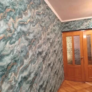 Поклейка шпалер послуги Київ 