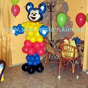 Воздушные шарики с гелием в Киеве,  доставка шаров по Киеву, печать лого