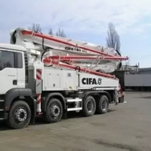 Автобетононасос Cifa (Италия,  Милан) модели К41-XRZ на базе шасси Man 