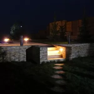 Озеленение  ,  освещение  и  полив 