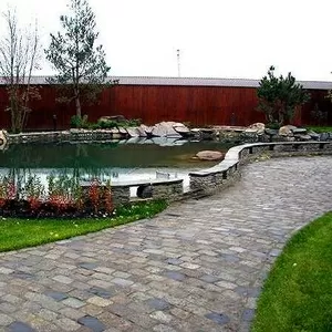 Ландшафтный дизайн,  водоёмы и водопады