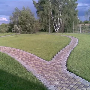 тротуарная плитка,  брусчатка,  укладка