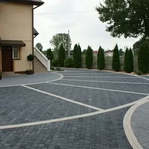 тротуарная плитка,   брусчатка,  немецкий клинкер,  укладка