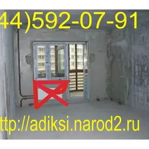 Совмещение кухни и балкона (комнаты и балкона)