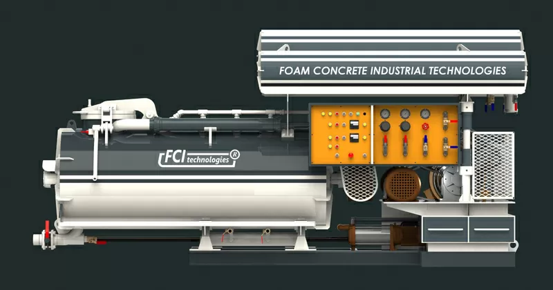 Пенобетон. Оборудование. Мобильный строительный комплекс FC100W2 4