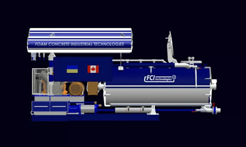Пенобетон. Оборудование. Мобильный строительный комплекс FC100W2 5