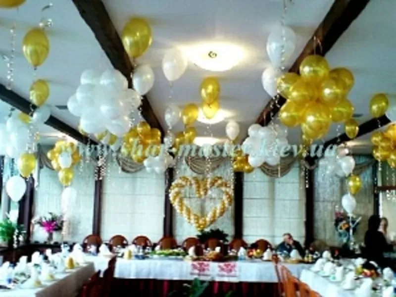 Воздушные шары с гелием Киев, шары на свадьбу в Киеве