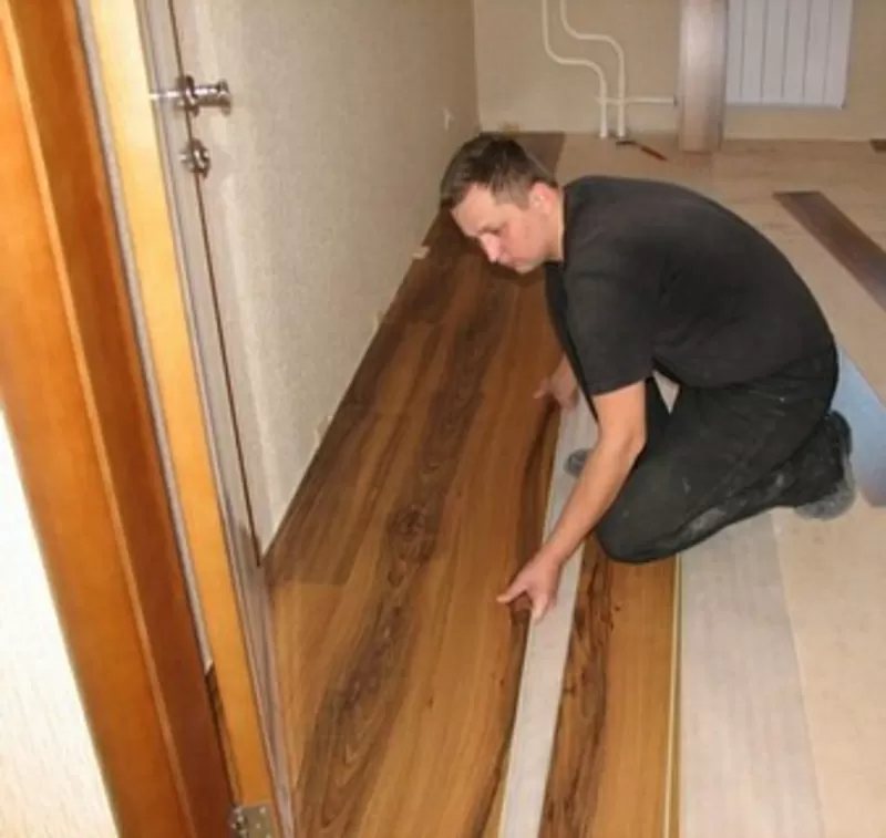 Укладка ламината обычным способом