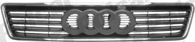 Решетка радиатора  AUDI А6 (С5) 1997-2001 год с знаком , комплект
