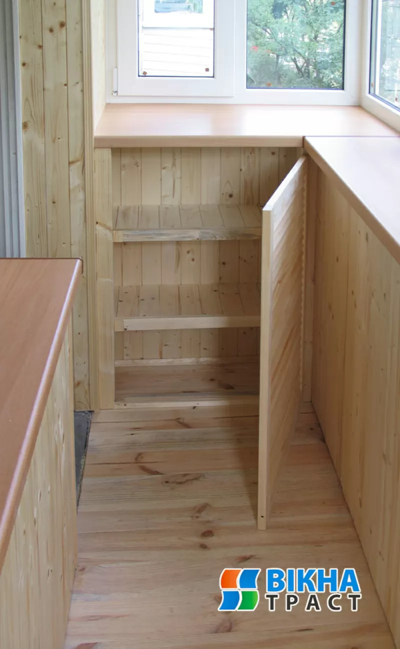 балконы под ключ, французкие балконы, обшивка натуральным материалом 10