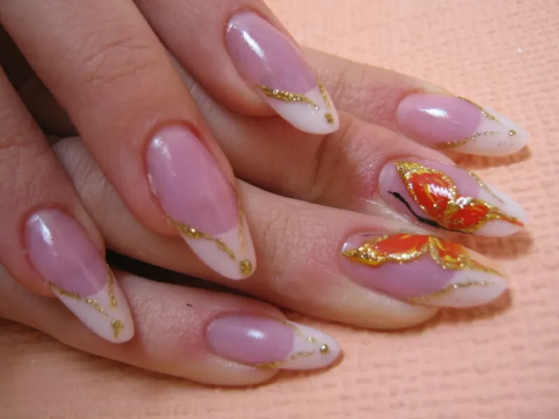 Наращивание ногтей: гель, акрил-200грн.Радужный.