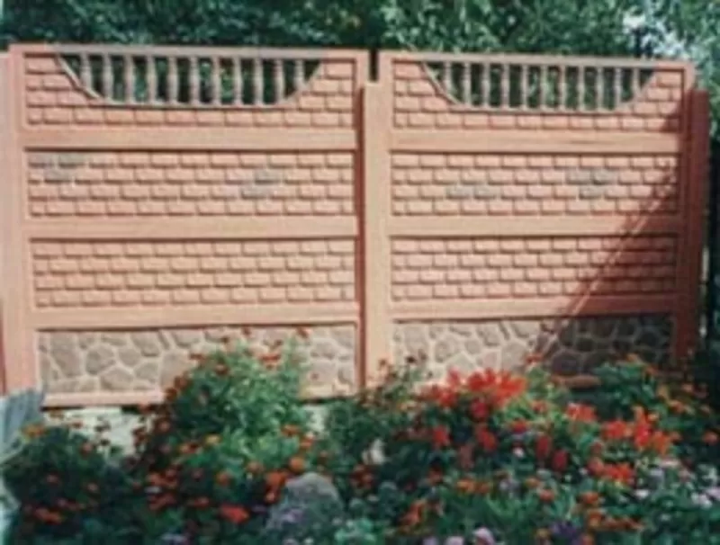 Заборы,  ограждения бетонные,  профильные,  каменные,  сетка-рабица,  воро  2