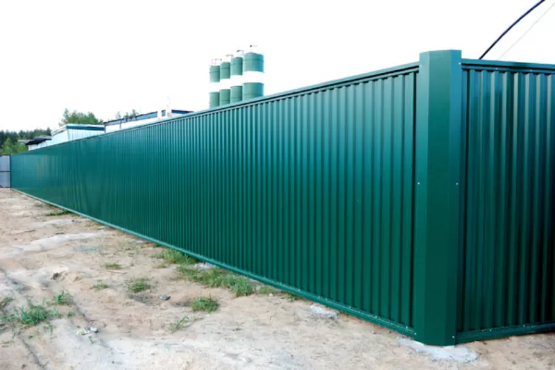 Заборы,  ограждения бетонные,  профильные,  каменные,  сетка-рабица,  воро  6