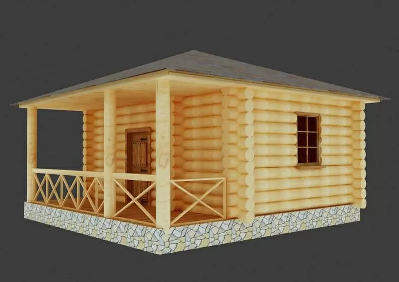 Срубы: деревянные дома, бани. 2