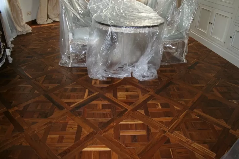 Реставрация паркета,  террас,  мебели,  изделий из дерева.               