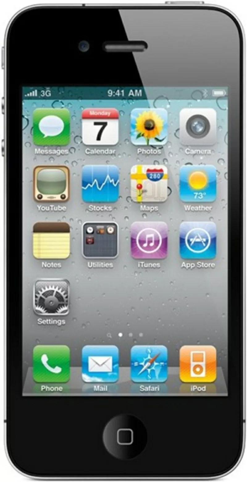 Копия iPhone 4G W88 Black + Чехол 