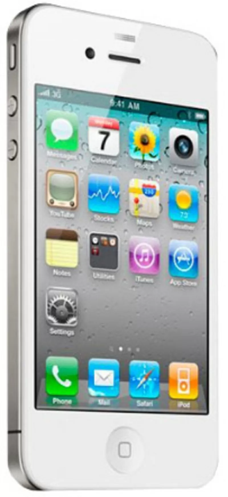 Копия iPhone 4G W88 White + Чехол 