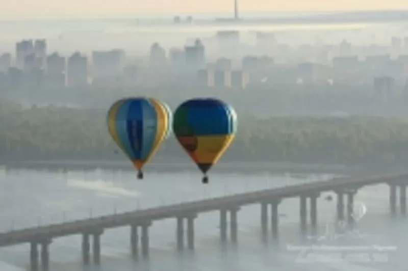Полёт на воздушном шаре в небесных просторах Киева и Киевской области