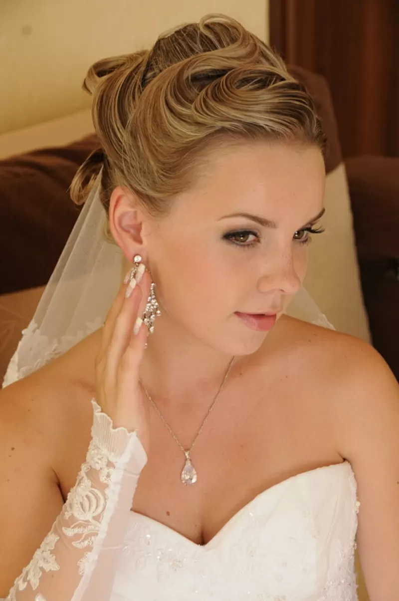 свадебные прически макияж