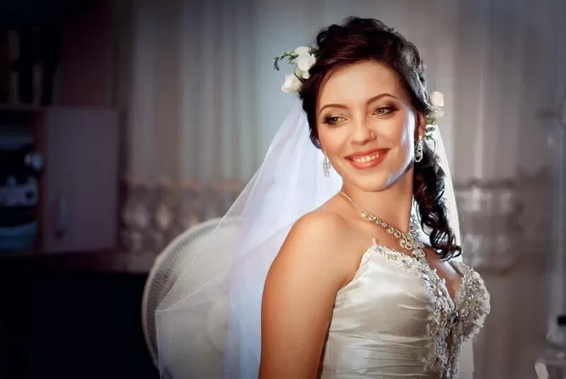 свадебные прически макияж 10