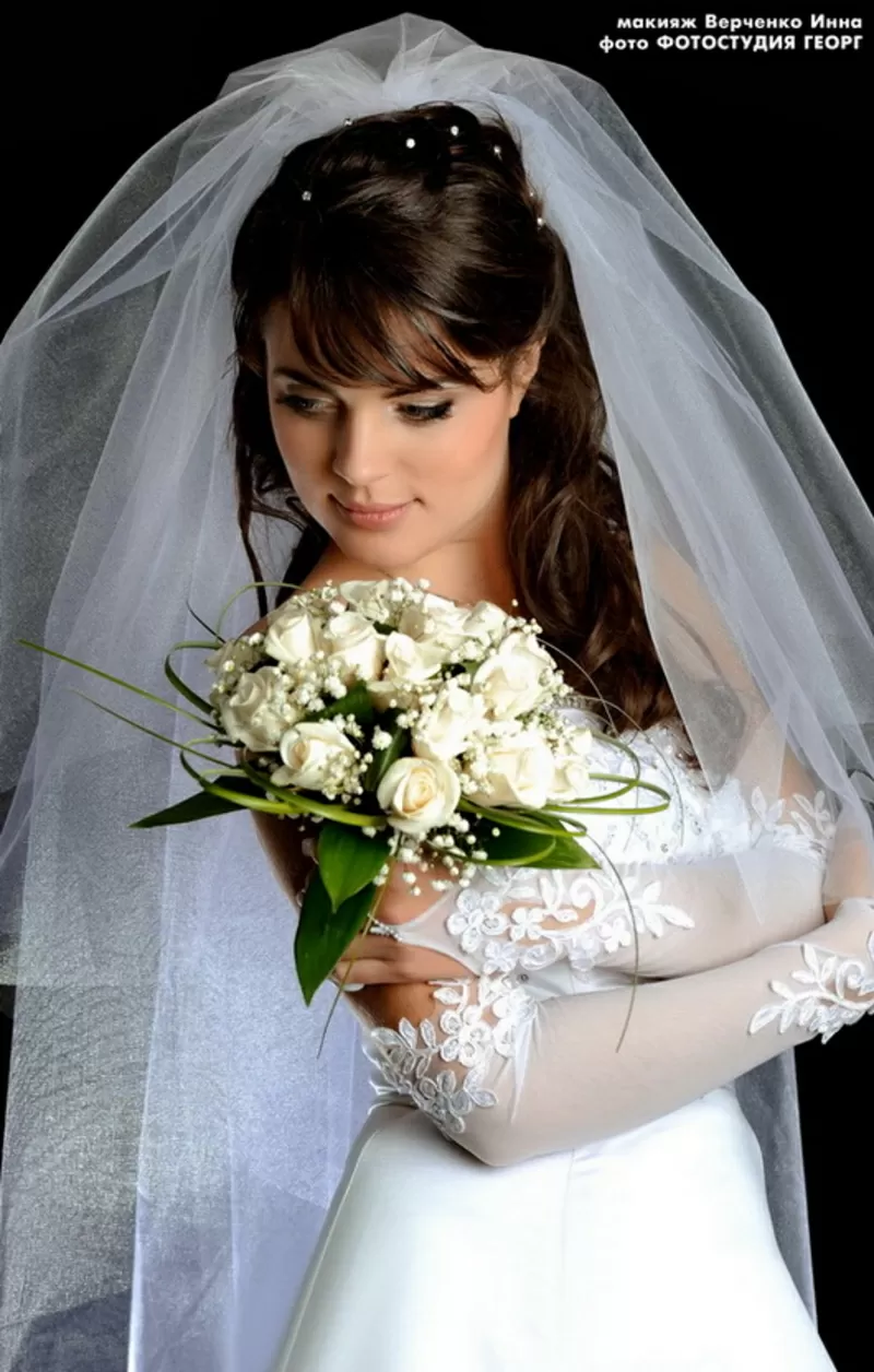 свадебные прически макияж 12