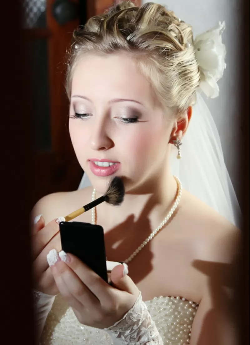 свадебные прически макияж 13