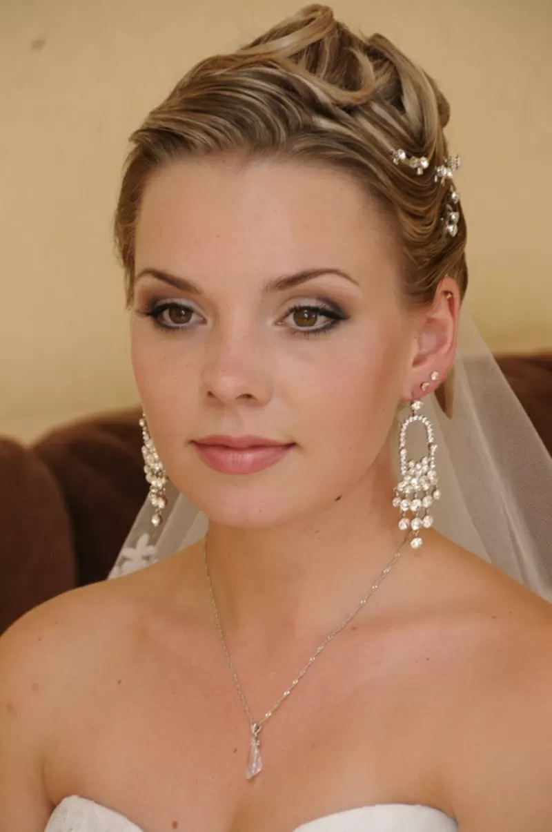 свадебные прически макияж 15