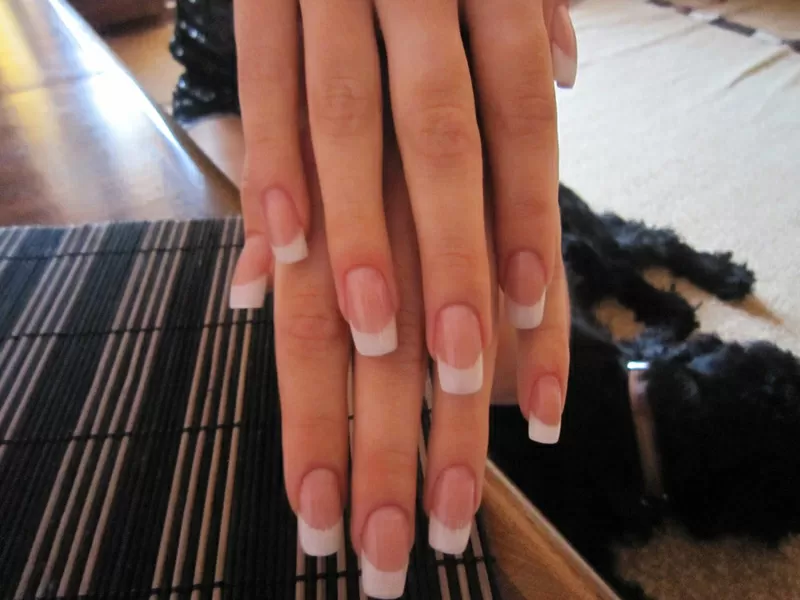 Моделирование ногтей, Идеальный френч, Наращивание ногтей акрилом