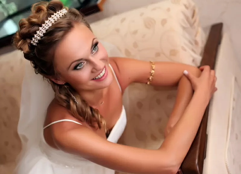 свадебные прически и макияж