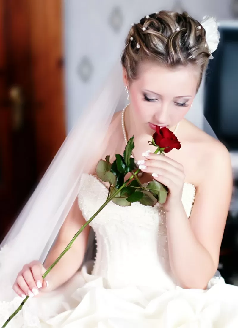 свадебные прически и макияж 9